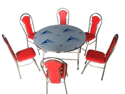 Bộ bàn ăn inox ghế dựa